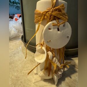 Coastal White Seashell Decor